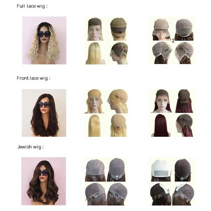 Fine mono lace human hair women wig